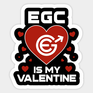 Evergrow Is My Valentine EGC Coin To The Moon Crypto Token Cryptocurrency Blockchain Wallet Birthday Gift For Men Women Kids Sticker